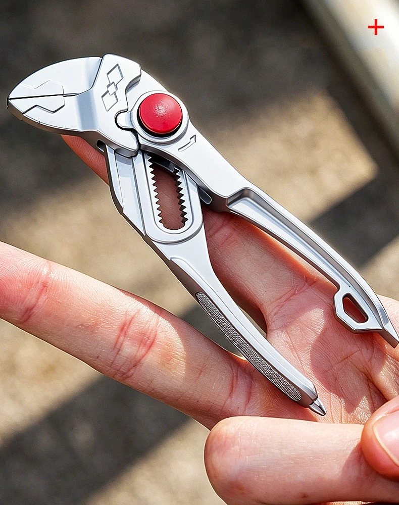 4 Inch Adjustable Water Pump Pliers Mini Multifunctional Plumbing Pipe Wrench Industrial Grade High Hardness Hand Tool