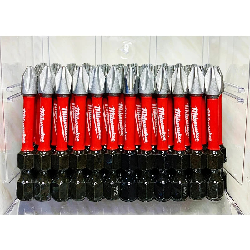 Milwaukee Shockwave PH2 Impact Drill Bits 25mm/50mm/90mm Head Screwdriver Power Tool Attachment Bit Series