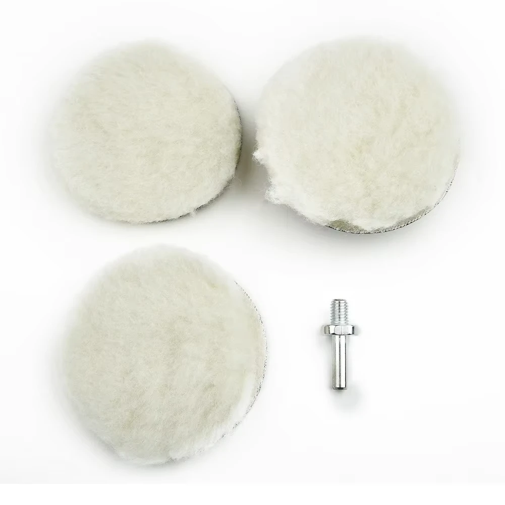BLUASPAY Polishing Wheel Pad Set Wool Buffing Pad Kit For Electric Drill Polisher Sanding Buffing Car Auto Detailing Accessory
