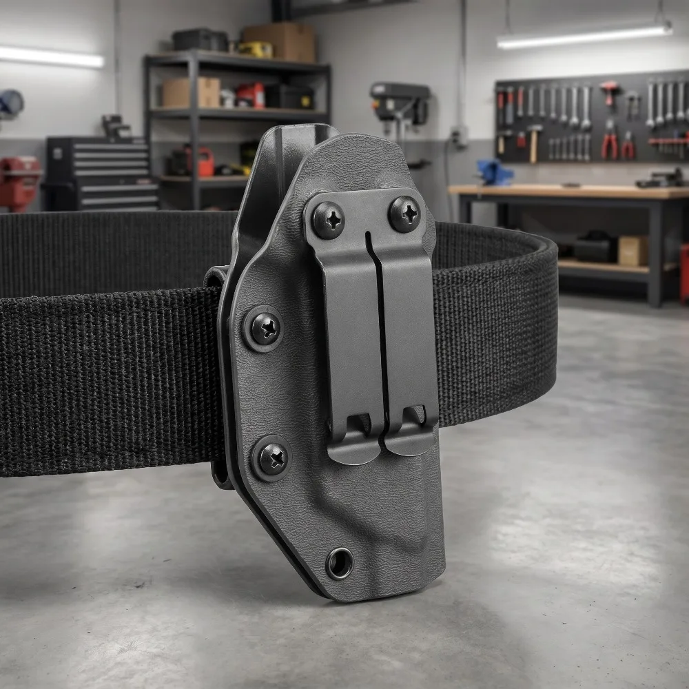 1 Piece KYDEX Stainless Steel Sheath K-type Sheath Accessory Belt Clip Stylish Belt Clip Safe Carrying Knife Holster Pocket Clip