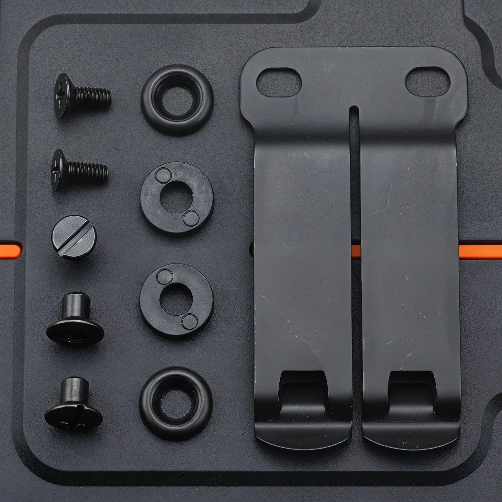 1 Piece KYDEX Stainless Steel Sheath K-type Sheath Accessory Belt Clip Stylish Belt Clip Safe Carrying Knife Holster Pocket Clip