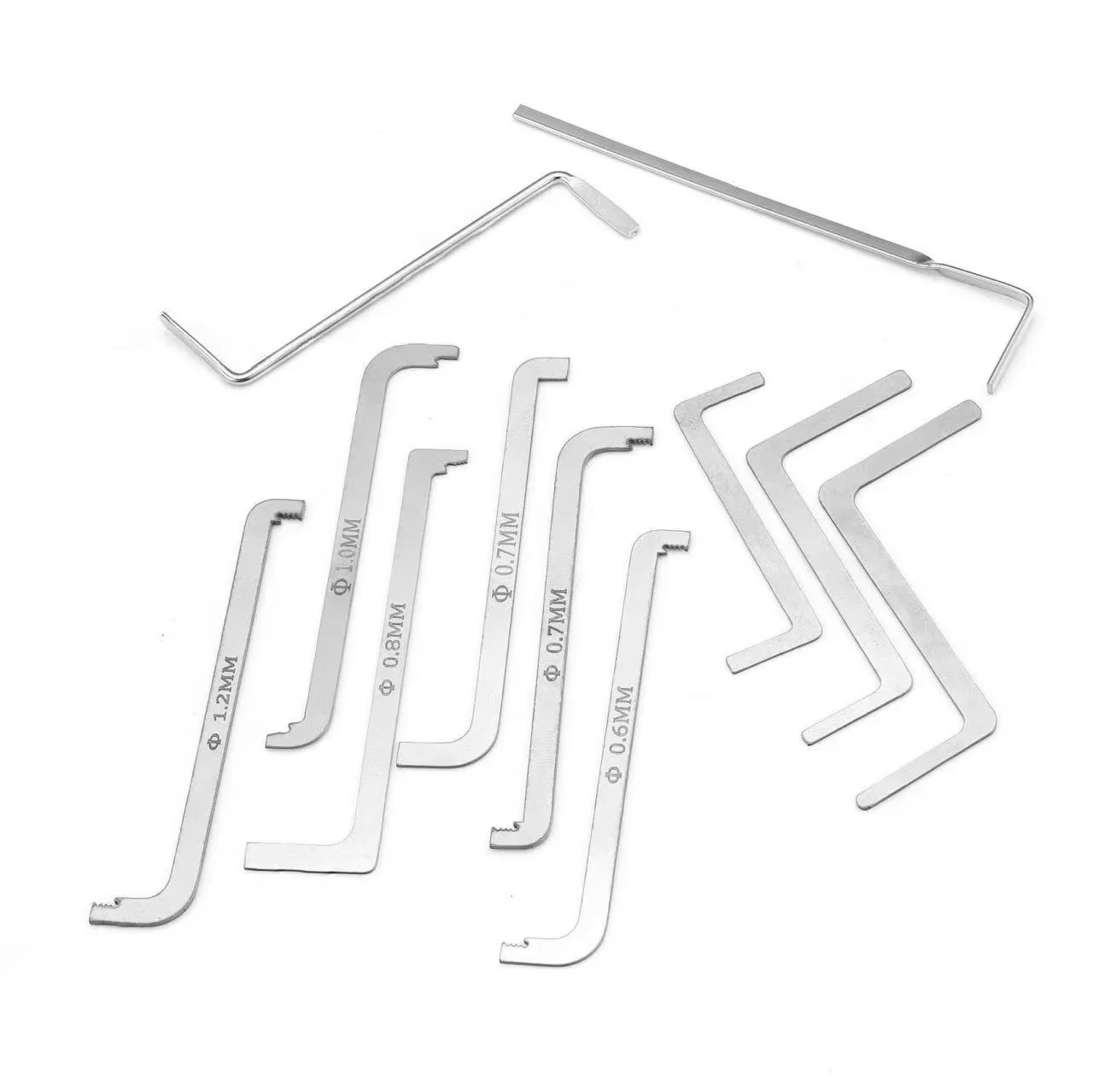 Precision 5/11Pcs Locksmith Kit for Lock Repairs, Key Extraction & Tension Wrench Substitute
