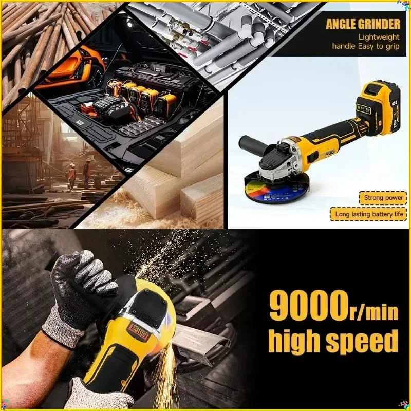 Dewalt DCG406 Cordless Brushless Angle Grinder 125MM 9000RPM Cutting Polishing Machine Compatible With 20V Batteries