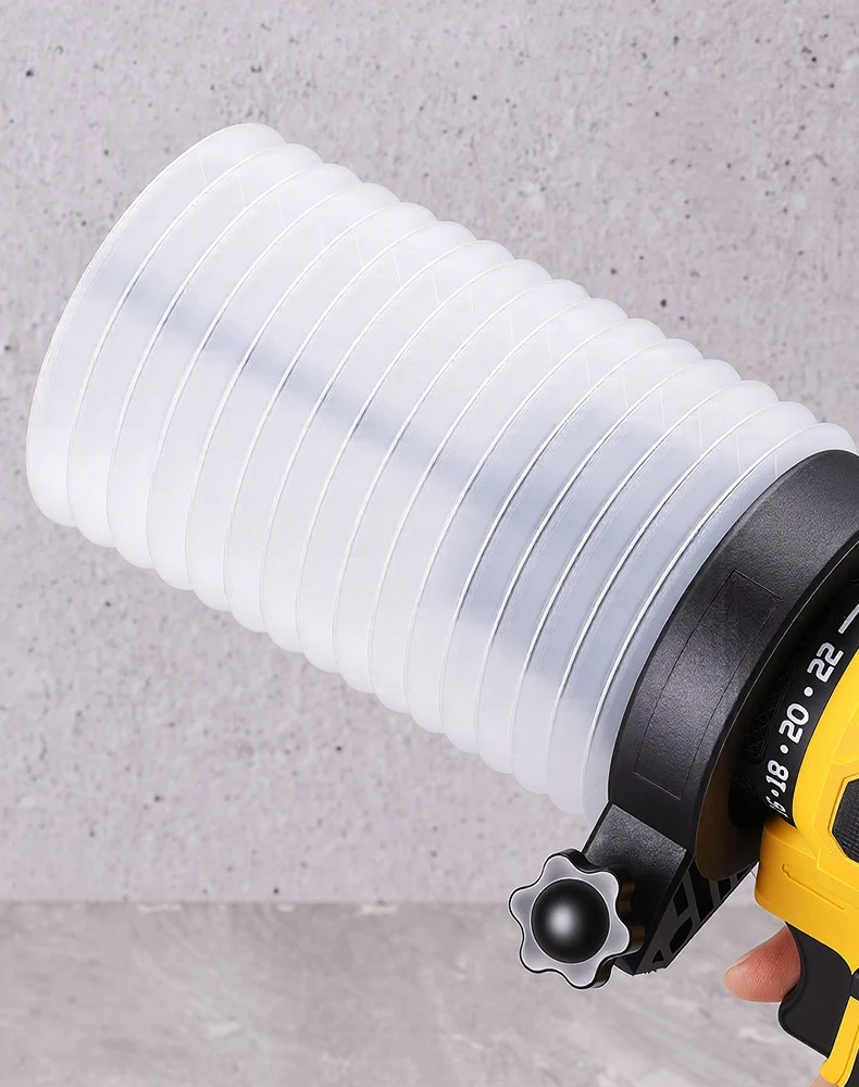 Drill Dust Cover Collector Scalable Rubber Dustproof Dust Bowl Device Power Tool Utility Accessories for Electric Hammer