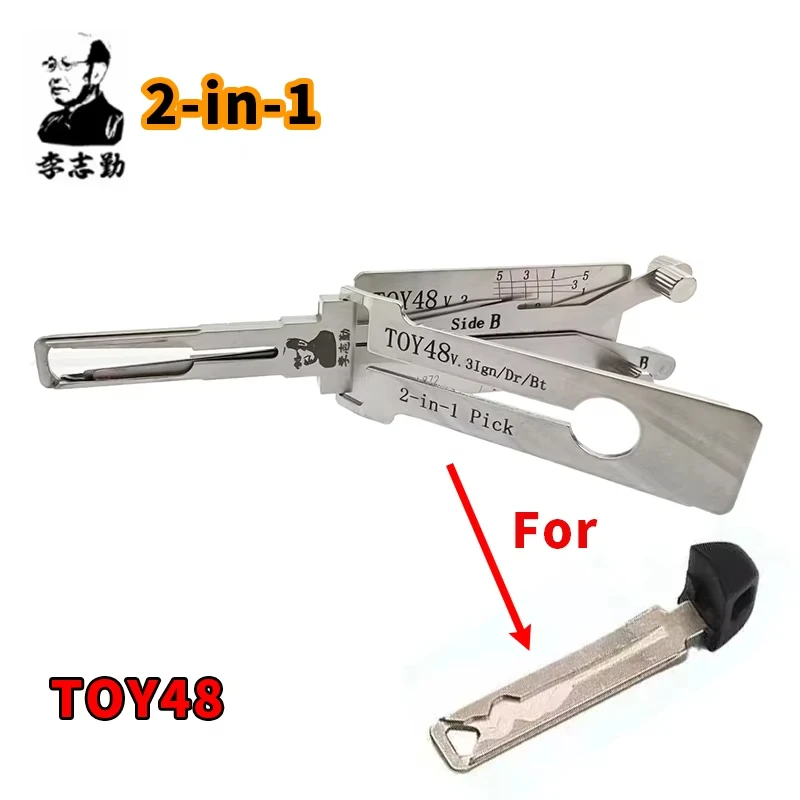 TOY48 LISHI 2-in-1 For toyota Camry Lexus New Subaru Car door Open tool Lishi pick tool Locksmiths tool