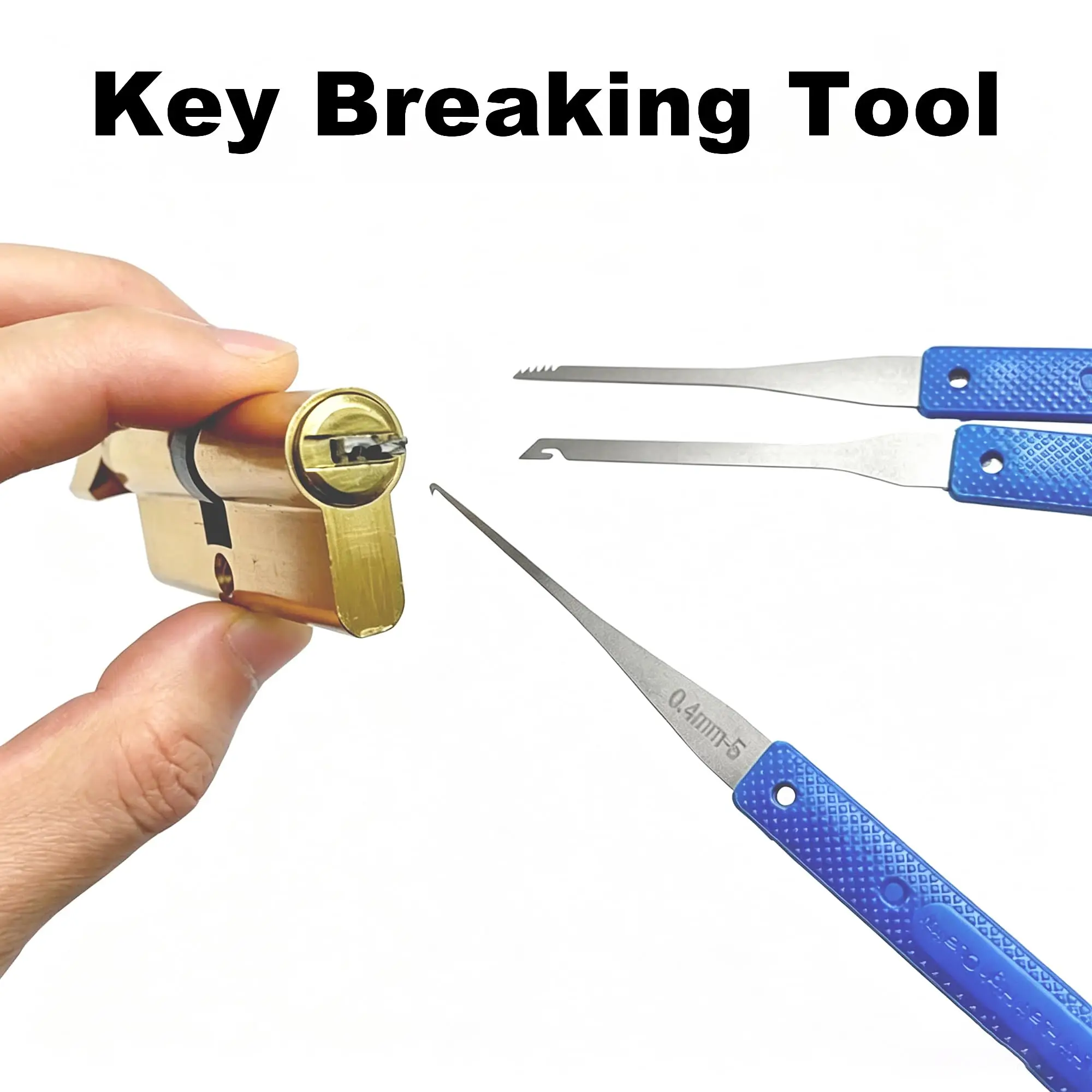 12Pcs Professional Key Extractor Set Stainless Steel Key Removal Hook Tool Kit for Home Door And Padlock Repair