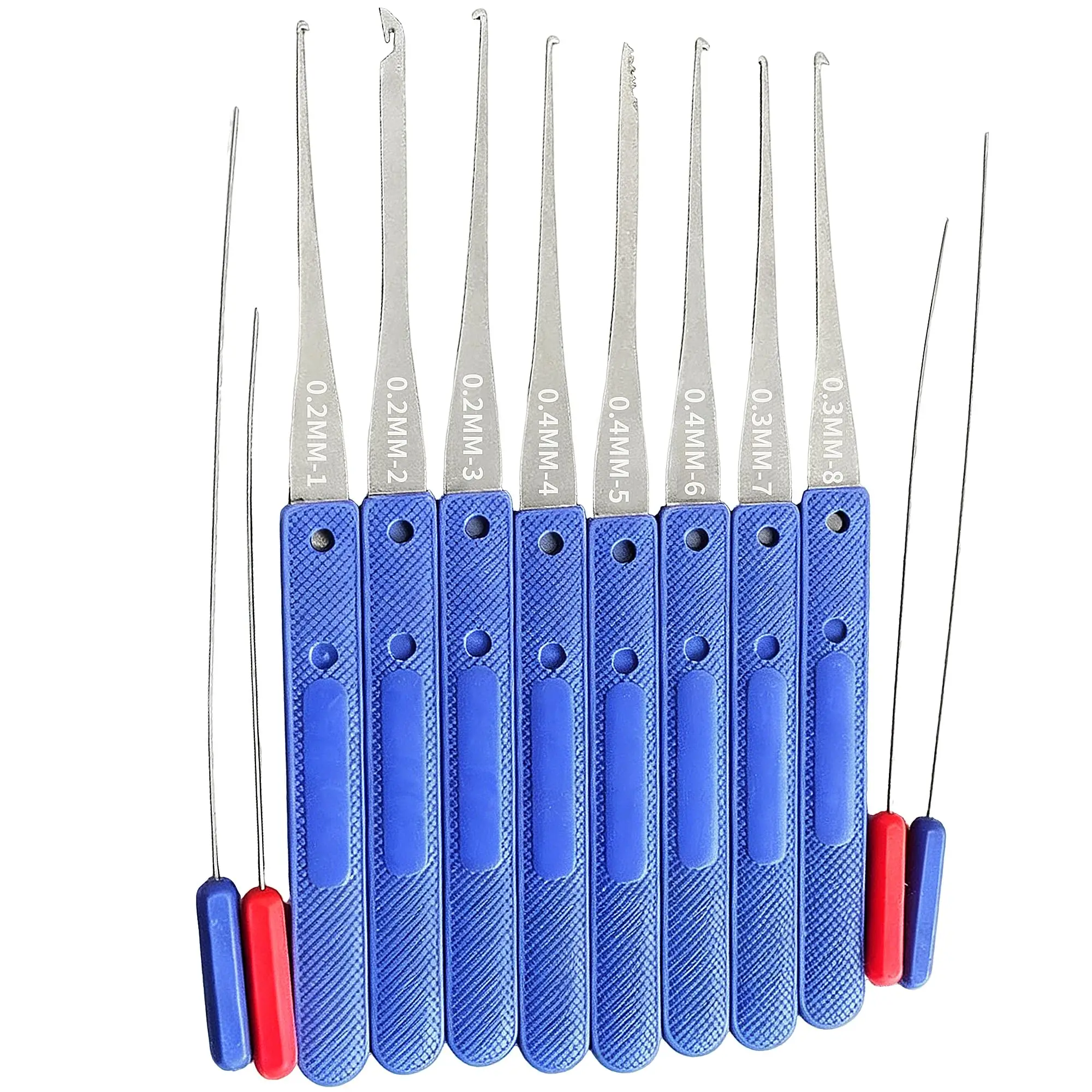 12Pcs Professional Key Extractor Set Stainless Steel Key Removal Hook Tool Kit for Home Door And Padlock Repair
