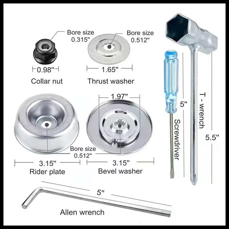 Blade Adapter Kit for Stihl FS55 FS55R FS56 FS56RC FS90 FS90R FS94 FS100RX FS110 FS110RX FS120 FS130 FS130R FS200 FS240 FS250