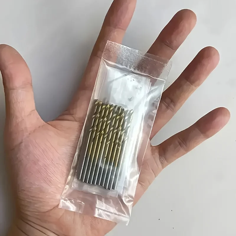 100pcs Titanium Coated HSS Drill Bit Set | Straight Shank | For DIY/Wood/Plastic/Metal | Home Improvement Tools