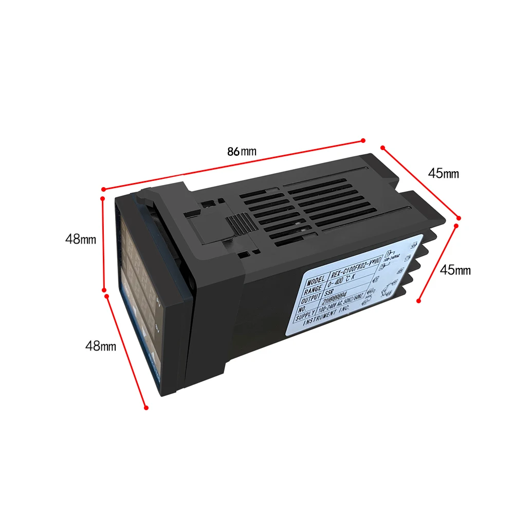 Digital Thermostat Temperature Controller SSR Output K Type Thermocouple Sensor SSR 40DA Solid Relay Sensor REX-C100