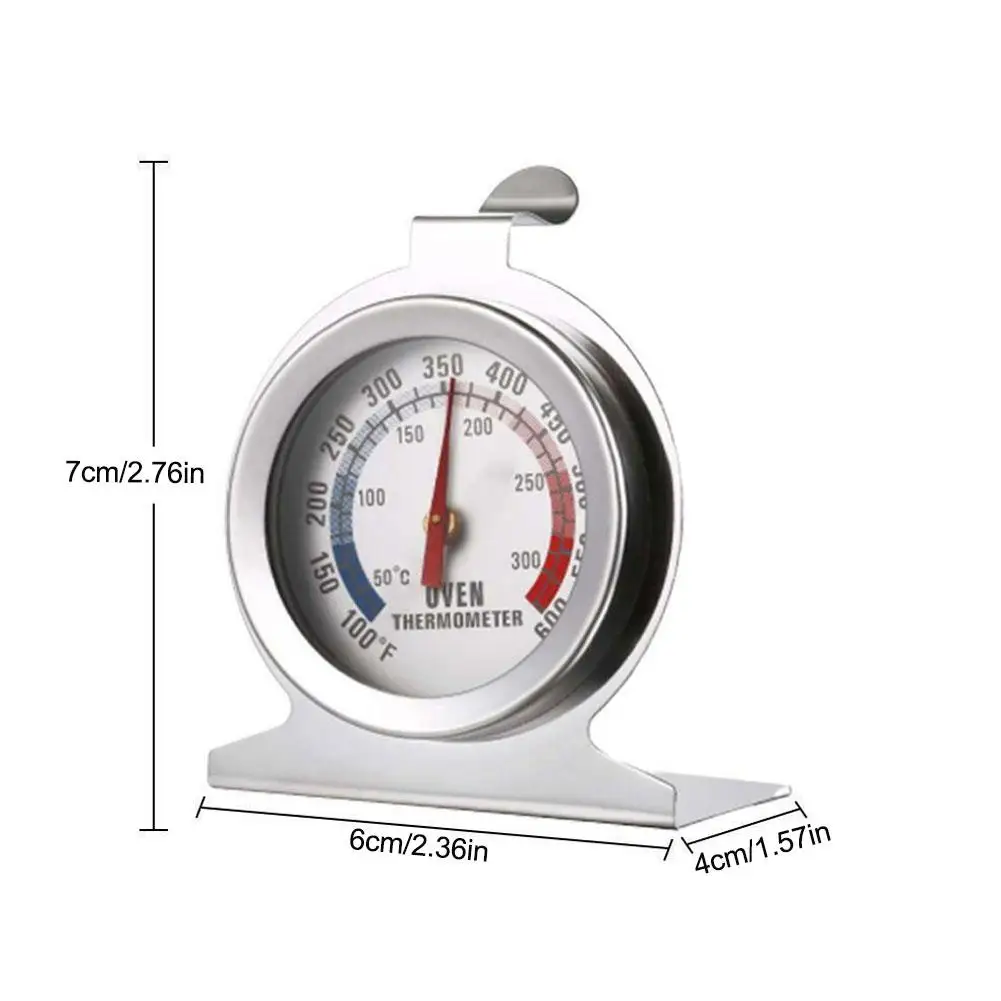Stainless Steel Oven Cookware Thermometer Thermometer Mini Thermometer Barbecue Thermometer For Home Cooking 50~300℃/100℉~600℉