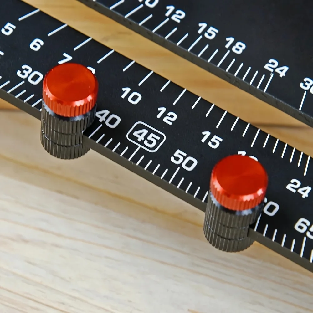 2Pc New Stair Gauges for Conventional Framing Square Stops Framing Tool for Fast Fixed Square, Bottom Threads for Easy Storage