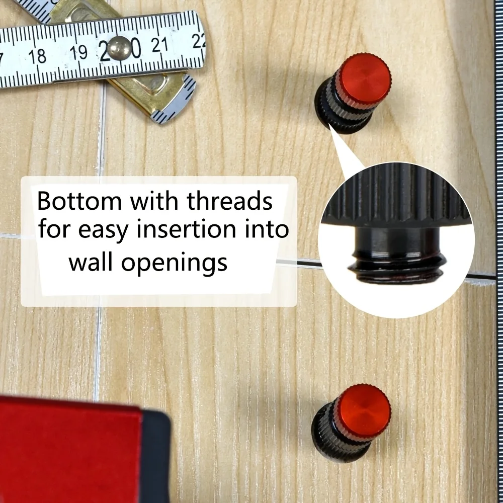 2Pc New Stair Gauges for Conventional Framing Square Stops Framing Tool for Fast Fixed Square, Bottom Threads for Easy Storage