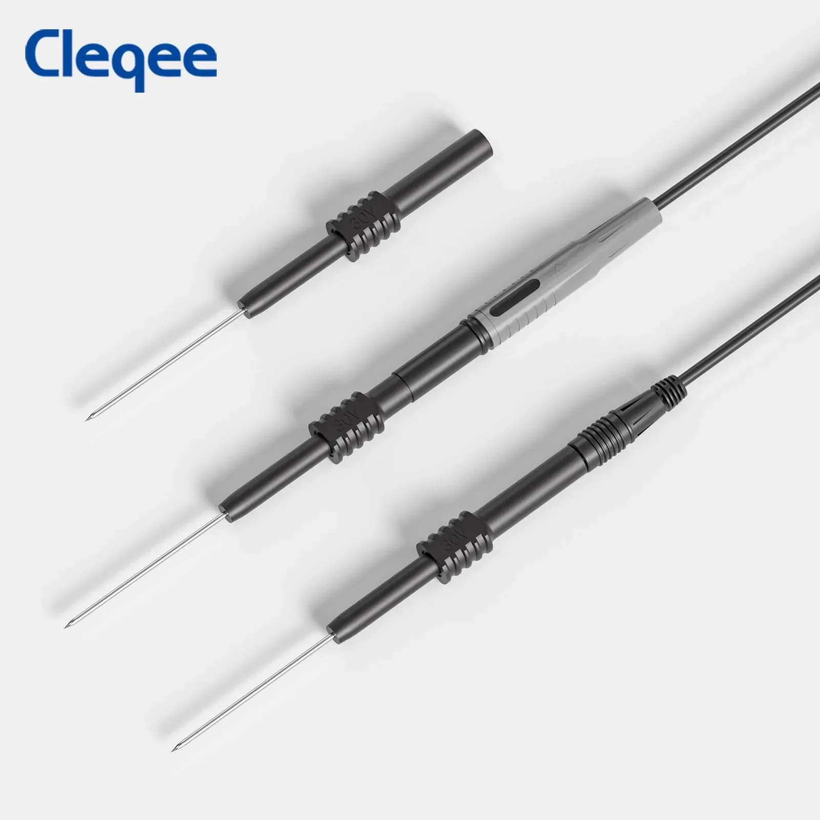 Cleqee P5009 Back Probe Pins 10PCS Flexible Bendable Test Probes for Wire Piercing Automotive Car Repairing Electrical Testing