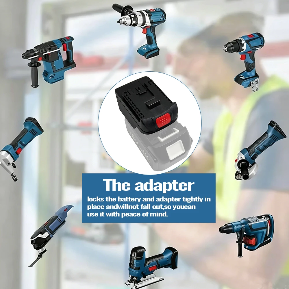 Adapter For Bosch 18V Li-ion Tool To for Makita 18V Li-ion Battery Adapter Converter to for Bosch Power Tool Accessory