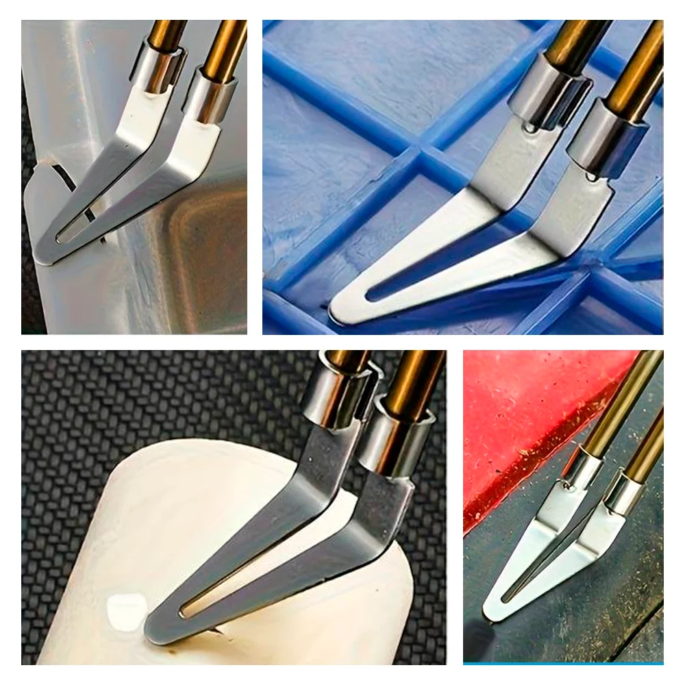 Plastic Welding Tool Set 2PCS Soldering Iron Tips & Plastic Welding Rods Suitable For 6mm Diameter Plastic Welding Guns