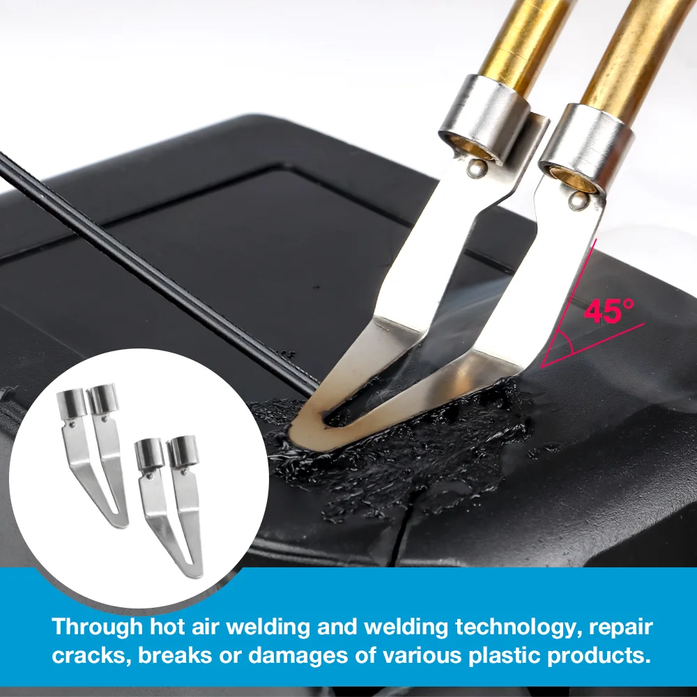 Plastic Welding Tool Set 2PCS Soldering Iron Tips & Plastic Welding Rods Suitable For 6mm Diameter Plastic Welding Guns