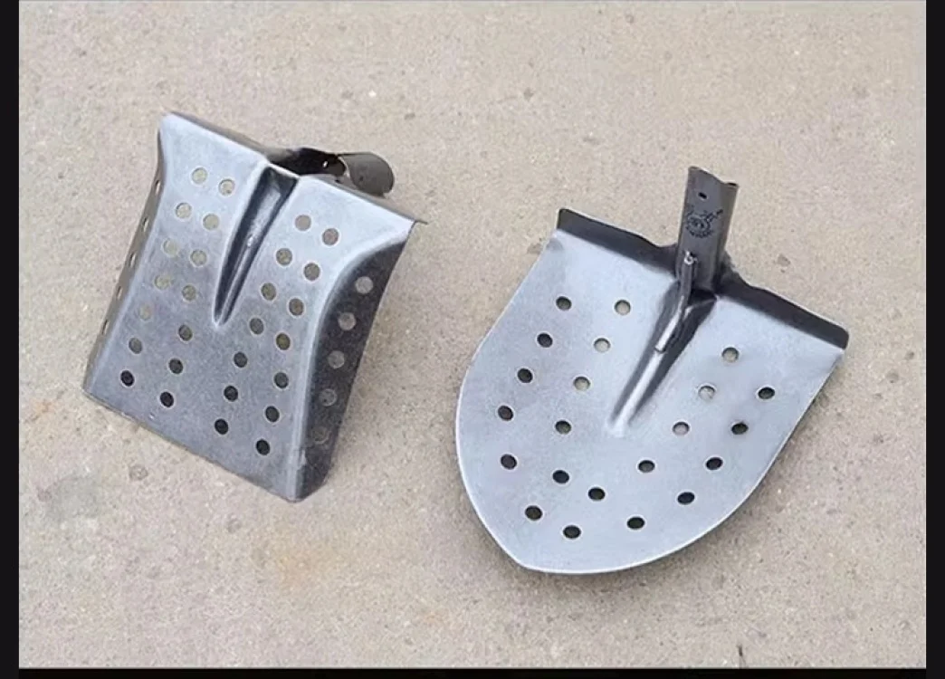 Manganese Steel Hollow Shovel Professional Sewer Cleaning Shovel Perforated Sludge Shovel Dredge Spoon for Drain Ditch Manhole