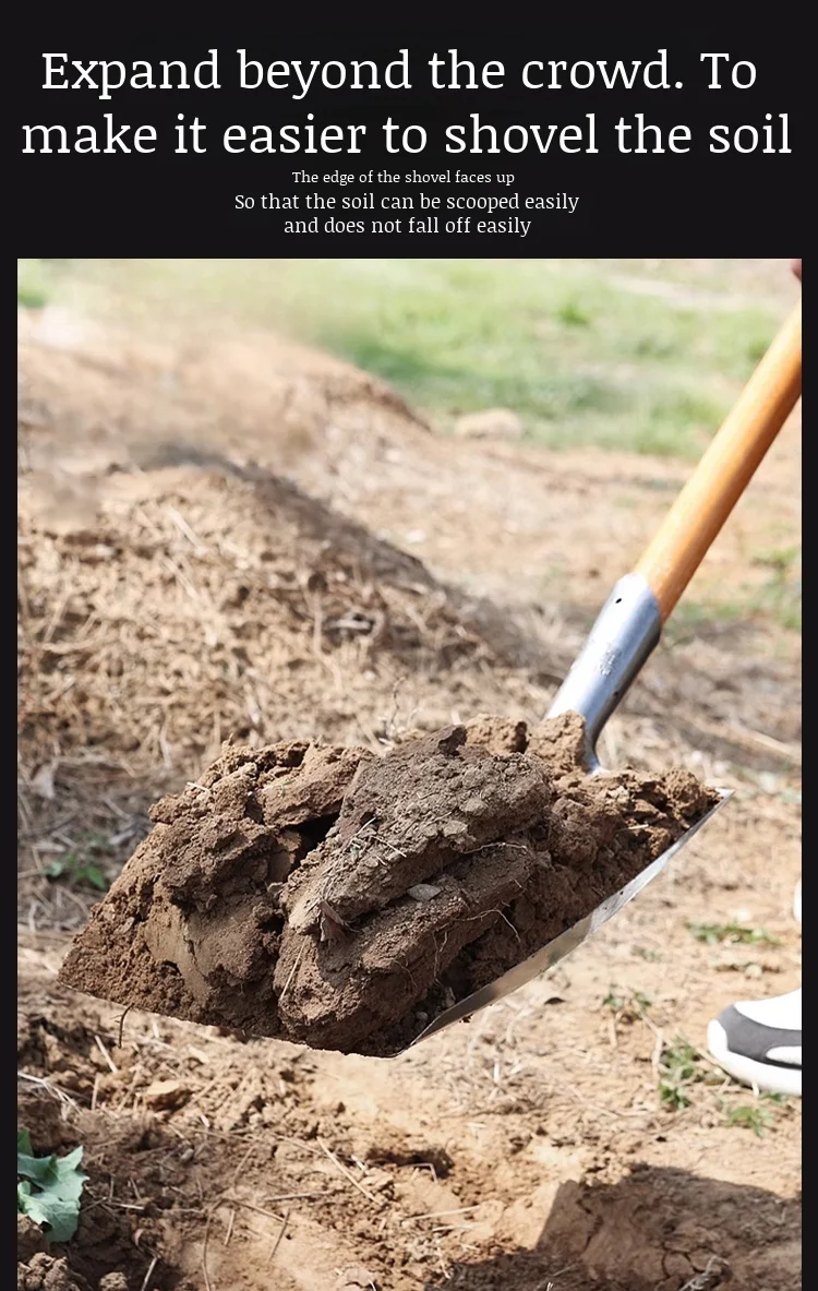 Manganese Steel Hollow Shovel Professional Sewer Cleaning Shovel Perforated Sludge Shovel Dredge Spoon for Drain Ditch Manhole