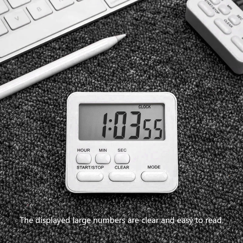 Digital Display Cooking Alarm Clock Kitchen Timer Sleep Stopwatch Clock House Countdown Kids Student Learning Time Manager
