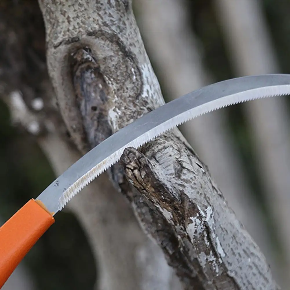 Stainless Steel Weeding Sickle With Wooden Handle Sickle Scythe Farming Tool Kit With Teeth For Weed Removal Lawn Patio Terrace