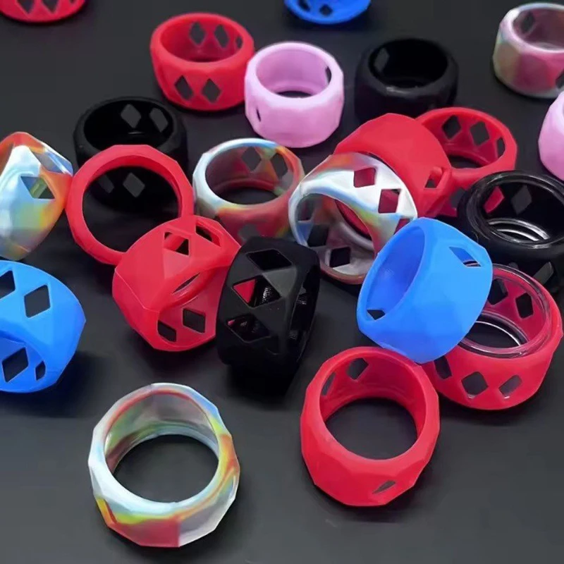 1PCS 25mm Silicone Case Protection Non-slip Band Ring for Bubble Glass Tube Tank Accessories