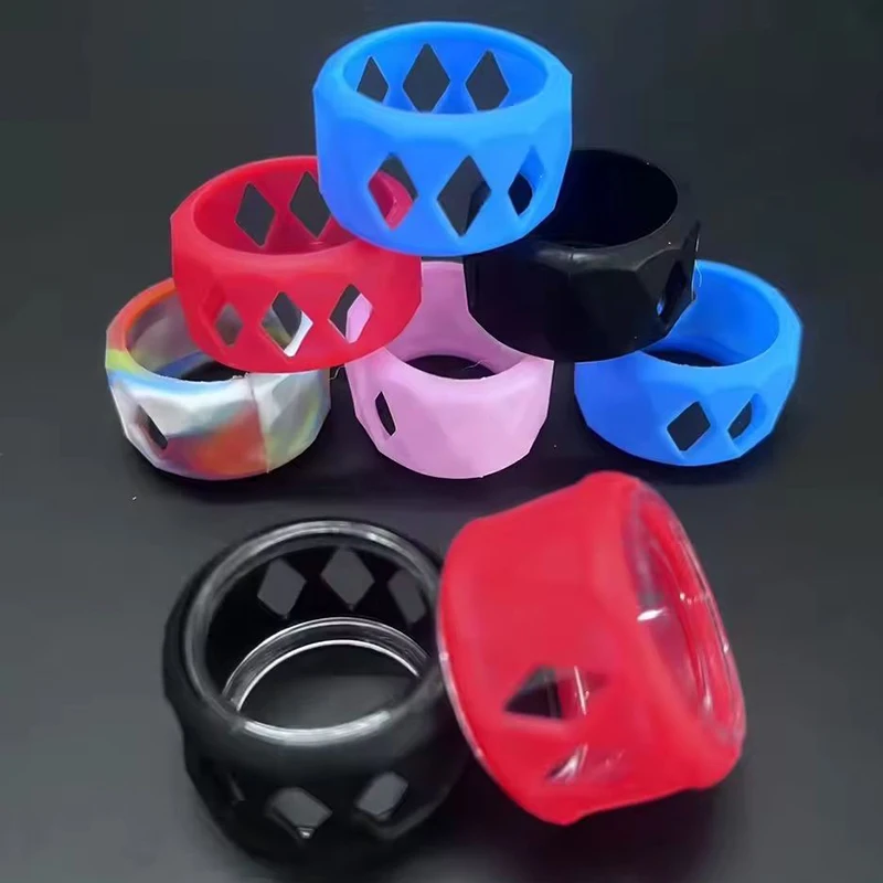 1PCS 25mm Silicone Case Protection Non-slip Band Ring for Bubble Glass Tube Tank Accessories
