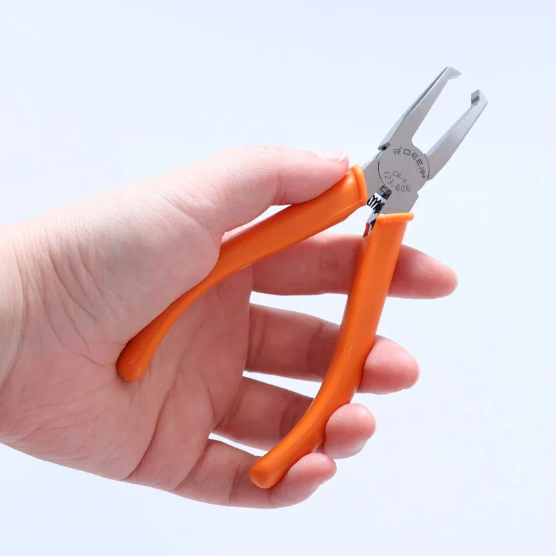 Hand Tool 90-Degree Flush Cutters, CR-V Steel | Precision Sprue & Burr Trimmer for Plastic/Models | 4/6/8/10mm Capacity