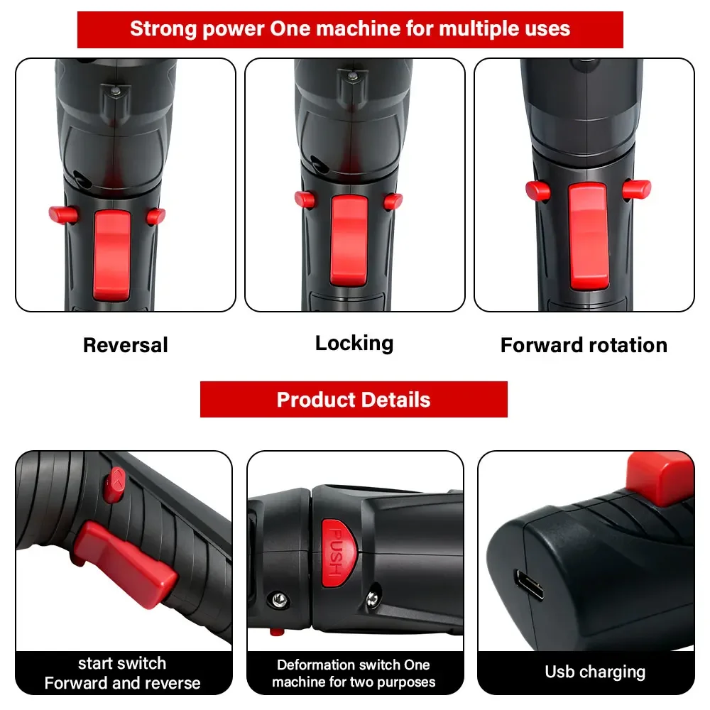 New Electric screw driver Mini Household Electric Drill Rotated Cordless Screwdriver Power Tools Household Maintenance Repair