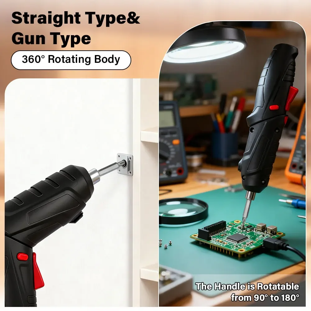 New Electric screw driver Mini Household Electric Drill Rotated Cordless Screwdriver Power Tools Household Maintenance Repair