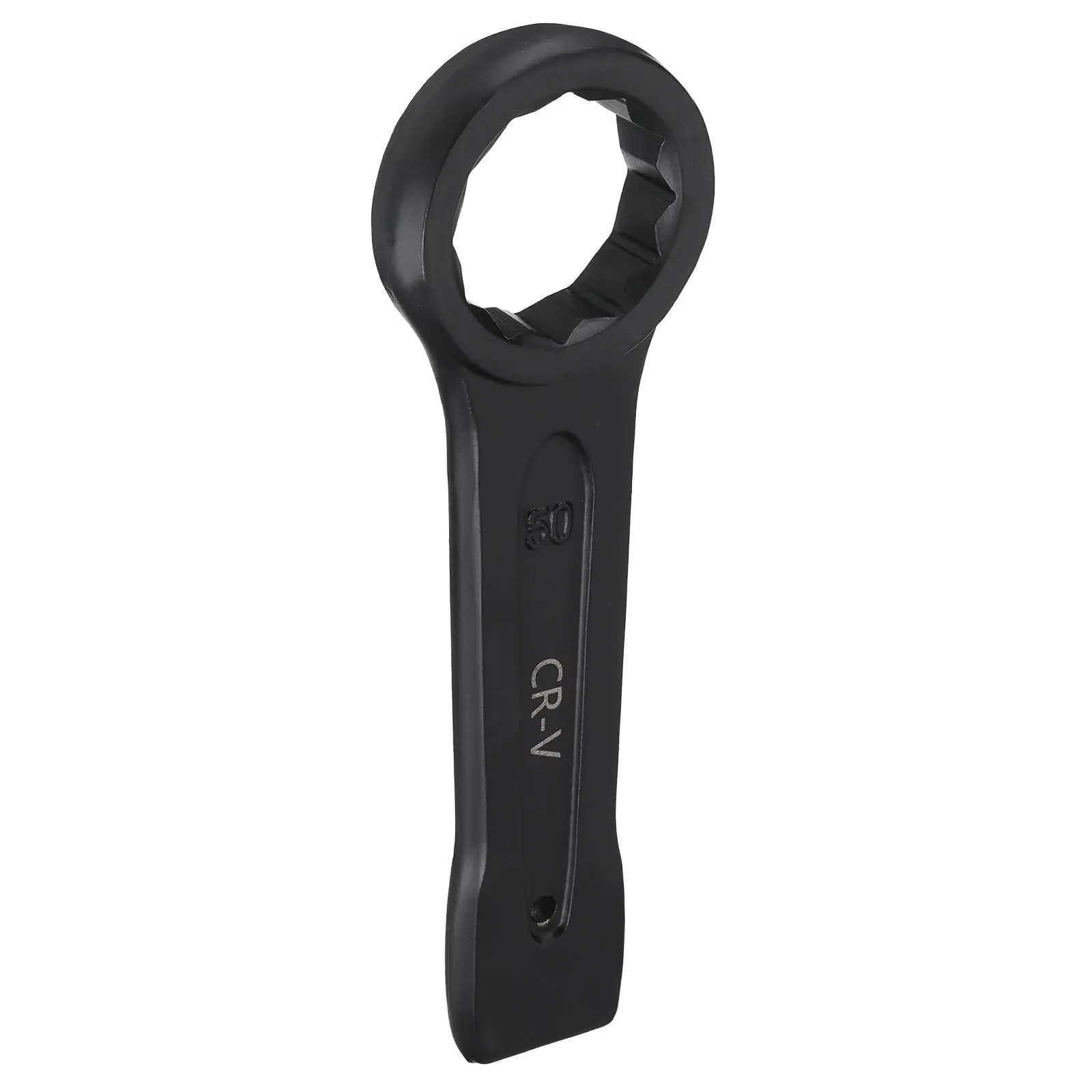 Uxcell Box End Striking Ring Wrench 17mm-48mm Metric CR-V Steel 12-Point Flat Strike Wrench Baking Paint Single Head Spanner
