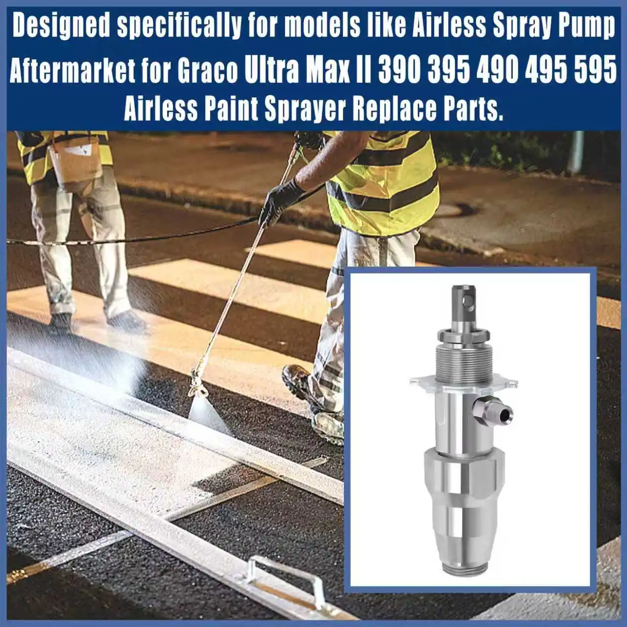 Airless Spray Pump for Graco Ultra Max II 390 395 490 495 595 Airless Paint Sprayer Replace