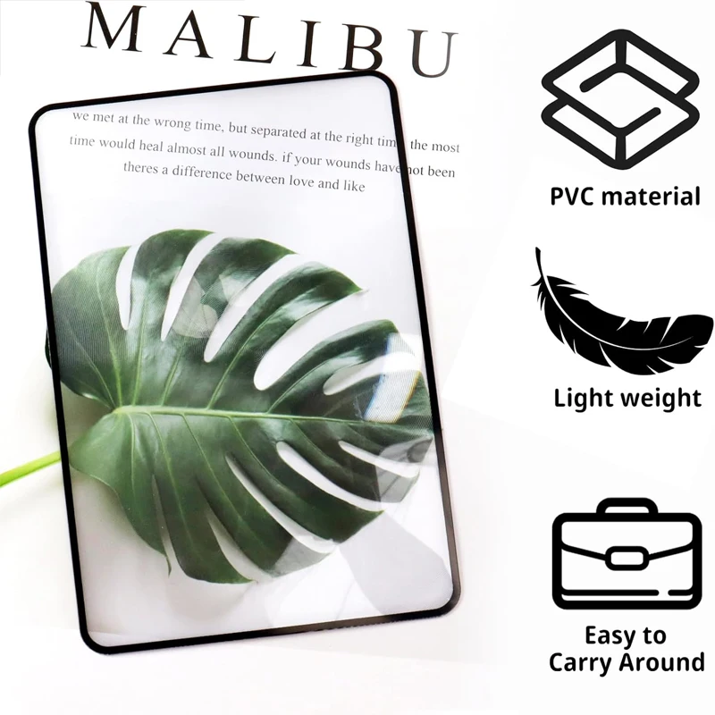 Full Page Large Sheet Magnifier 3X Ultra-thin Magnifying Glass Reading Aid Glass Page Magnifying Lens Magnifier for Reading