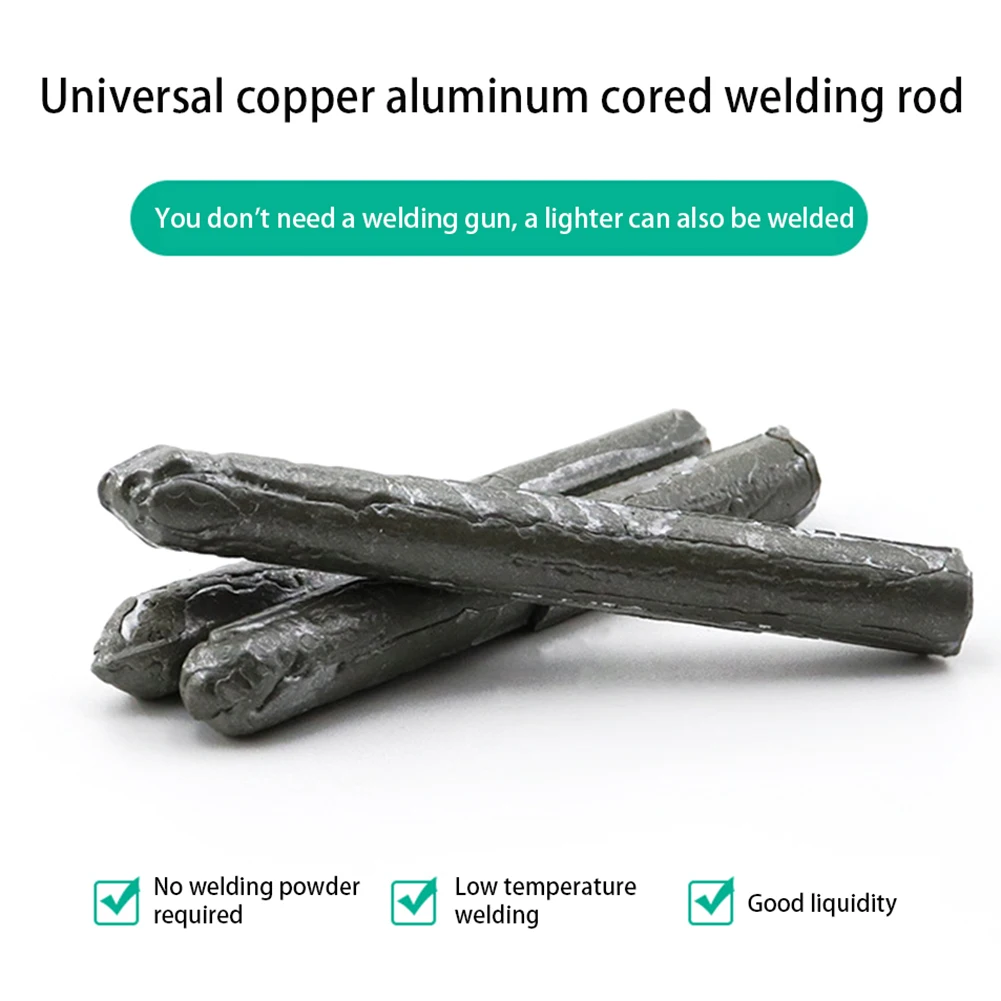 3/6/9/12pcs Universal Welding Rods,Easy Melt Low Temperature Welding Rod for Copper Iron Stainless Steel,Aluminum Repairing Kits