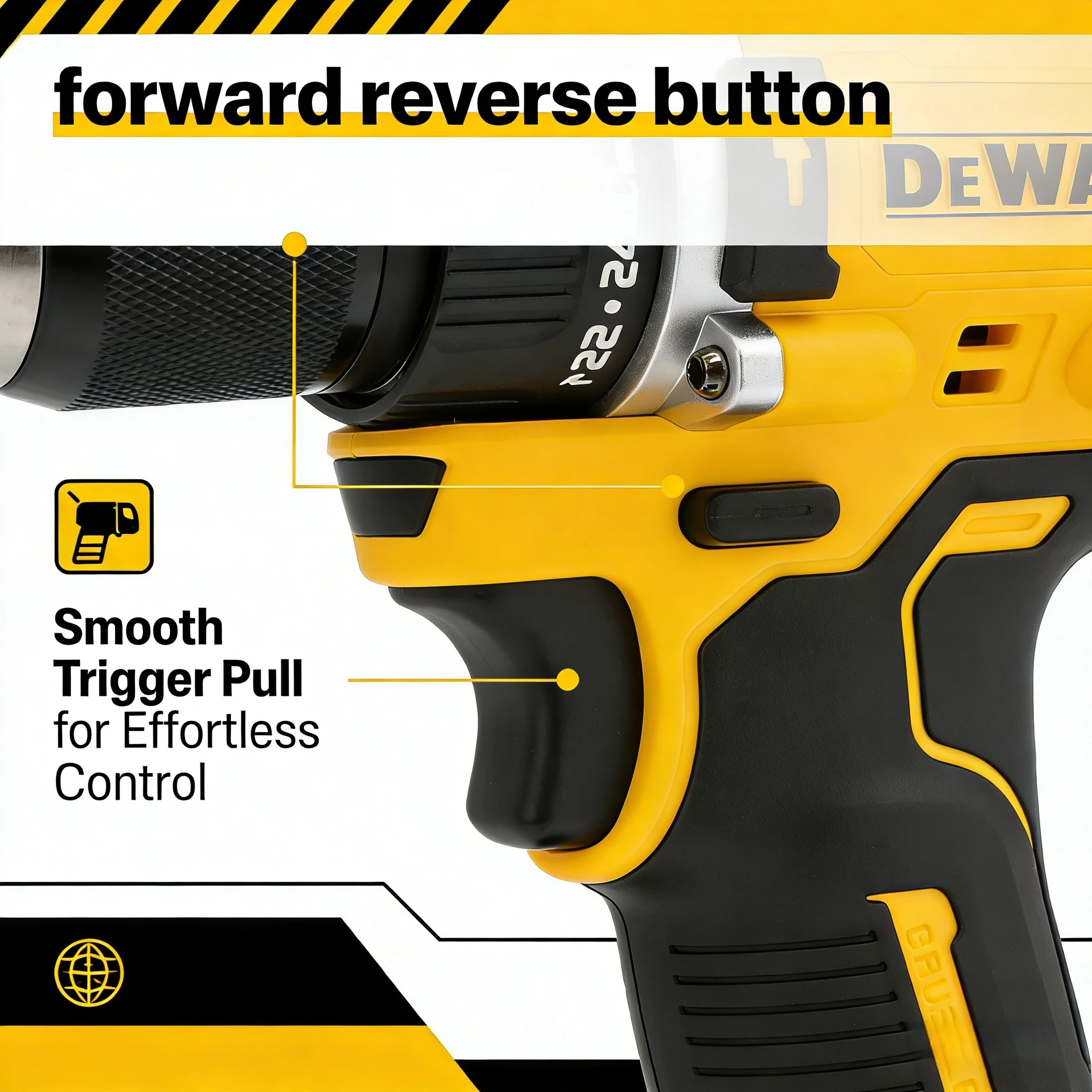DEWALT DCD805 Brushless 20V Cordless Drill: Compact Multifunction Impact Driver (Tool Only)
