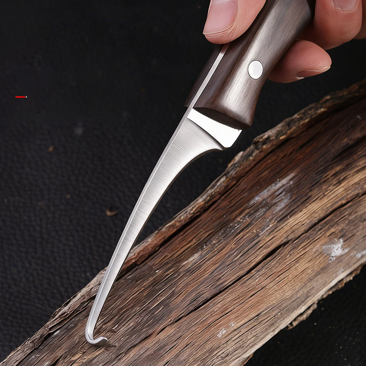 Wood Carving Hook Knife Stainless Steel Sharp Curved Blade For Agarwood Incense DIY Woodworking Craft Tool