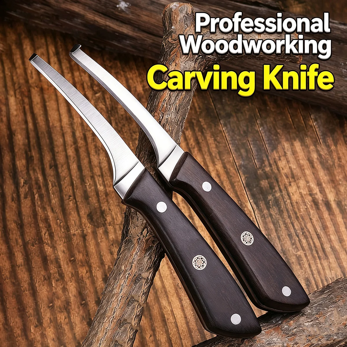 Wood Carving Hook Knife Stainless Steel Sharp Curved Blade For Agarwood Incense DIY Woodworking Craft Tool