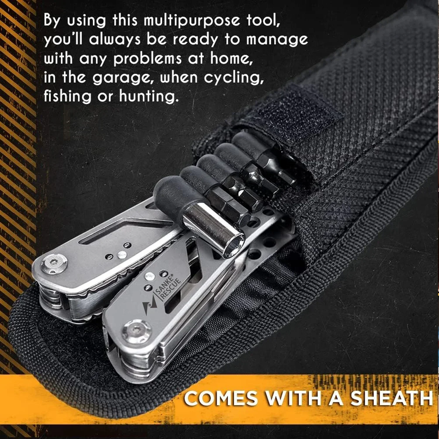 Multifunctional 24 in 1 Wire Cutters Universal Diagonal Pliers Anti Slip Durable Tool for Electrician Hardware Repair Jobs