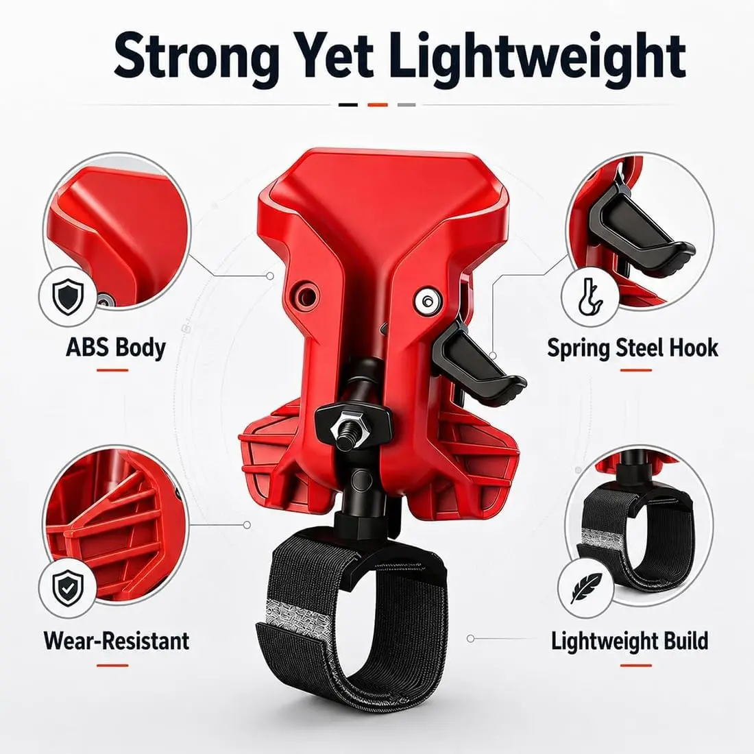 Quick Release Tool Holster with Belt Clip, Heavy Duty Self-Locking Drill Holder for Cordless Drill & Impact Driver