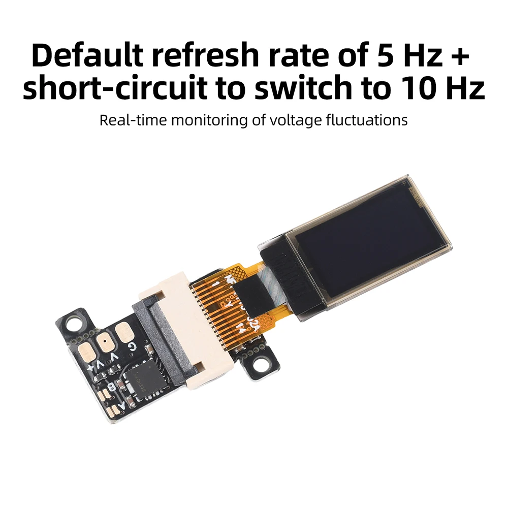 DC 0-30V Ultra-thin Mini Digital Voltmeter 0.5-inch OLED Display Voltage Meter Volt Monitor 12-bit High-precision ADC Sampling