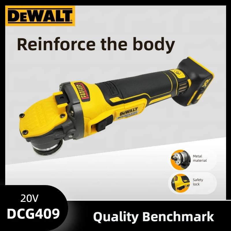 DEWALT DCG409 20V Brushless Angle Grinder | 125mm 9000RPM Professional Cutting & Polishing Machine(bare tool)