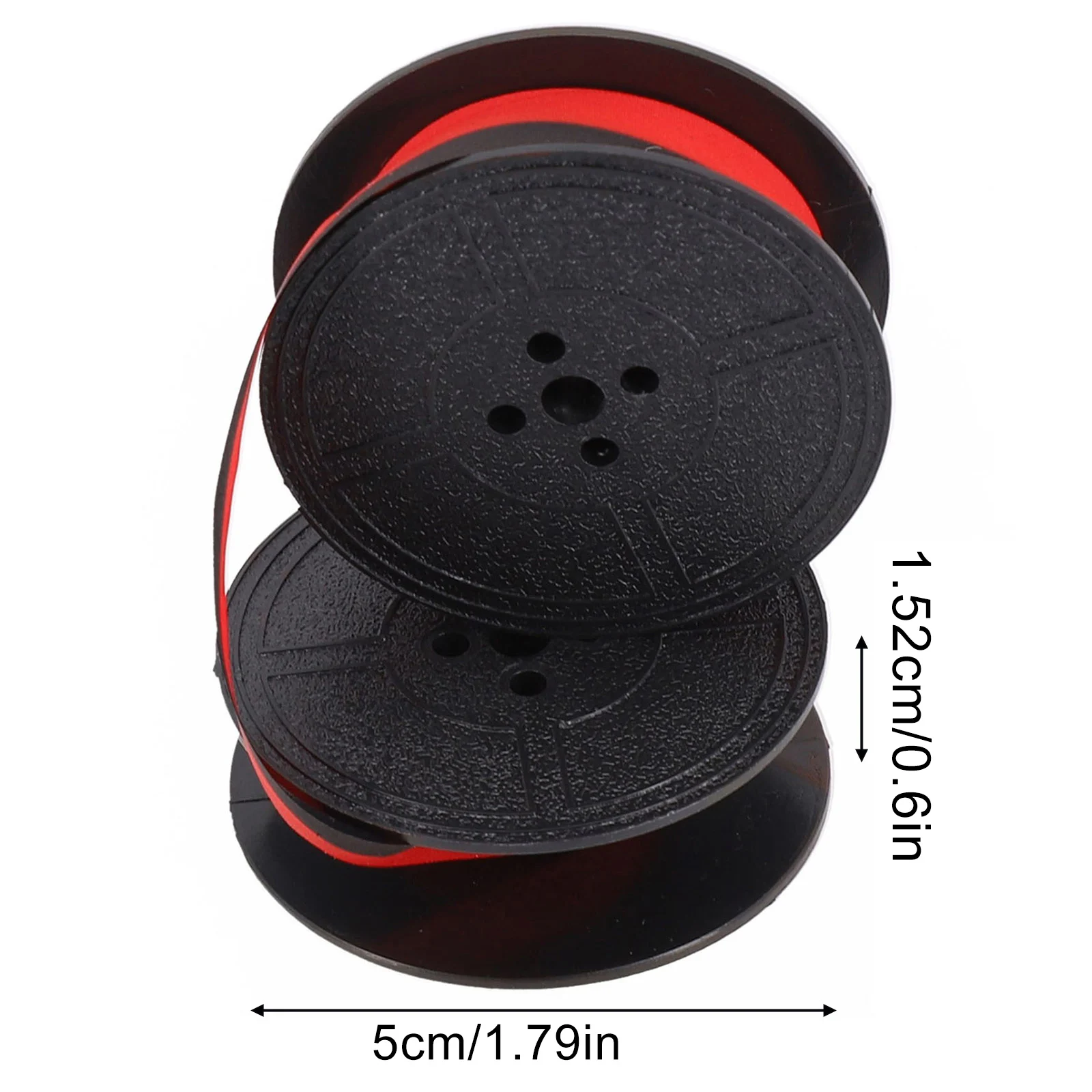 1Set Typewriter Ink Ribbon Portable Typewriter Ribbons Nylon Calculator Ribbon Replacement Typewriter Accessories Black