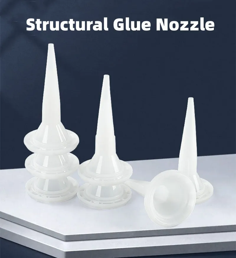 1/6/10/20pcs Universal Caulking Gun Nozzles Plastic Glass Glue Sealant Silicone Caulking Tips Mouth for Home Construction Tools
