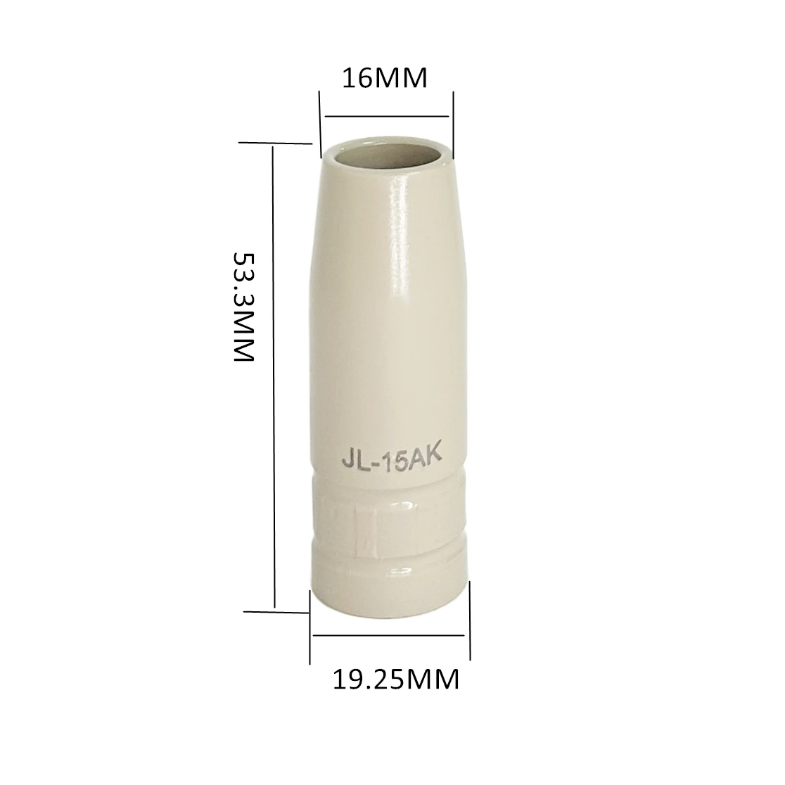 14Pcs 15AK New Coating Protection Nozzle 0.8/1.0/1.2MM Non-stick Welding Slag European Airless Protection Protective Sleeve