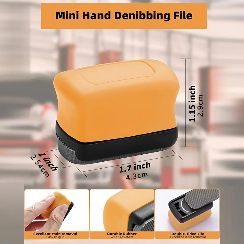 Denibbing File, Paint File Tool for Quick Removal of Paint Imperfections, Two Sided Mini-File Blade for Repairing Paint Retentio