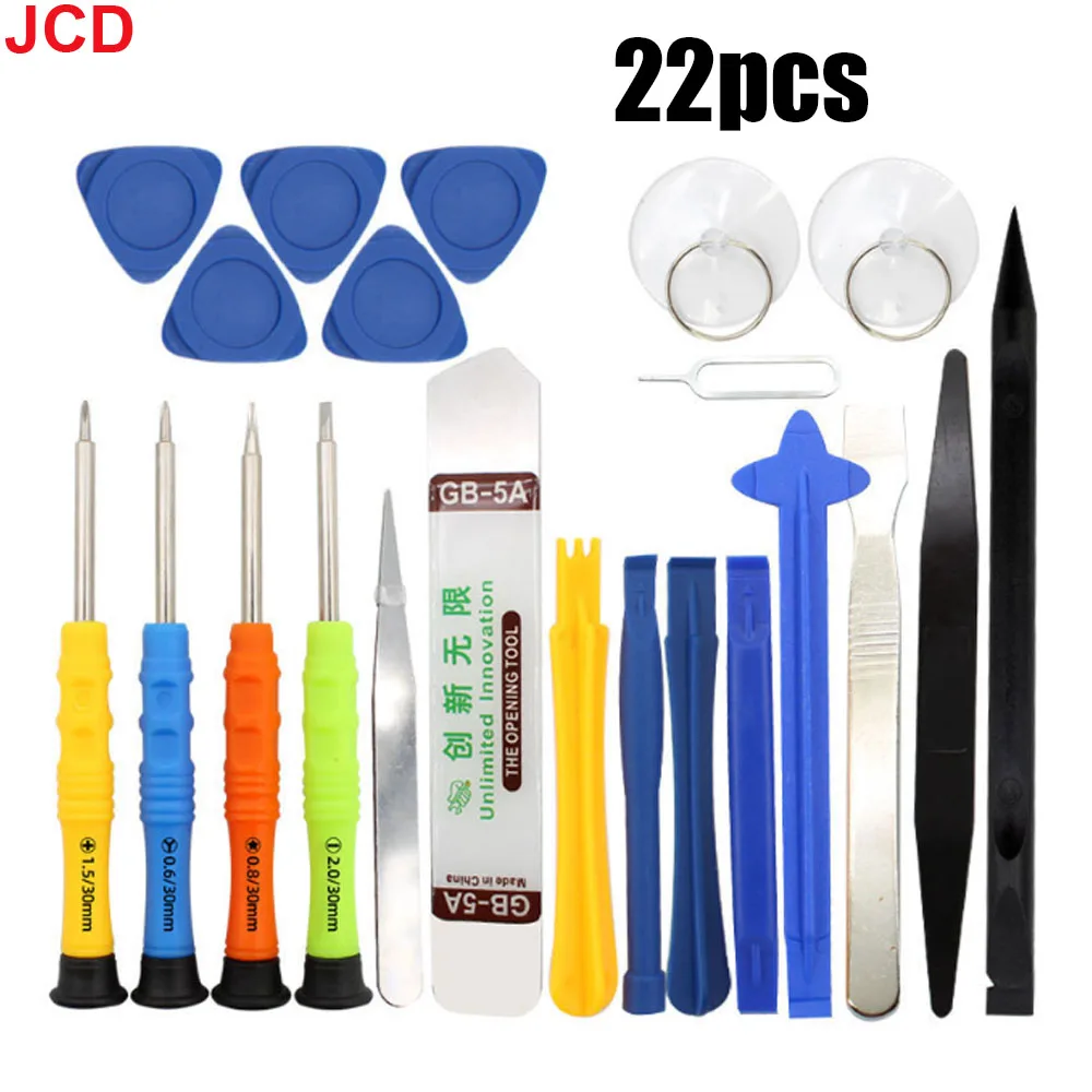 22/24/34pcs Mobile Phone Repair Tools Disassemble Repair Kit for iPhone Screwdriver Combination Skid Multi Function Disassembly