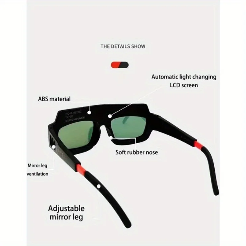 Anti-Glare Welding Glasses Automatic Darkening Welding Mask Eye Protection Welding Goggles Welder Eye Protection Goggles Tools