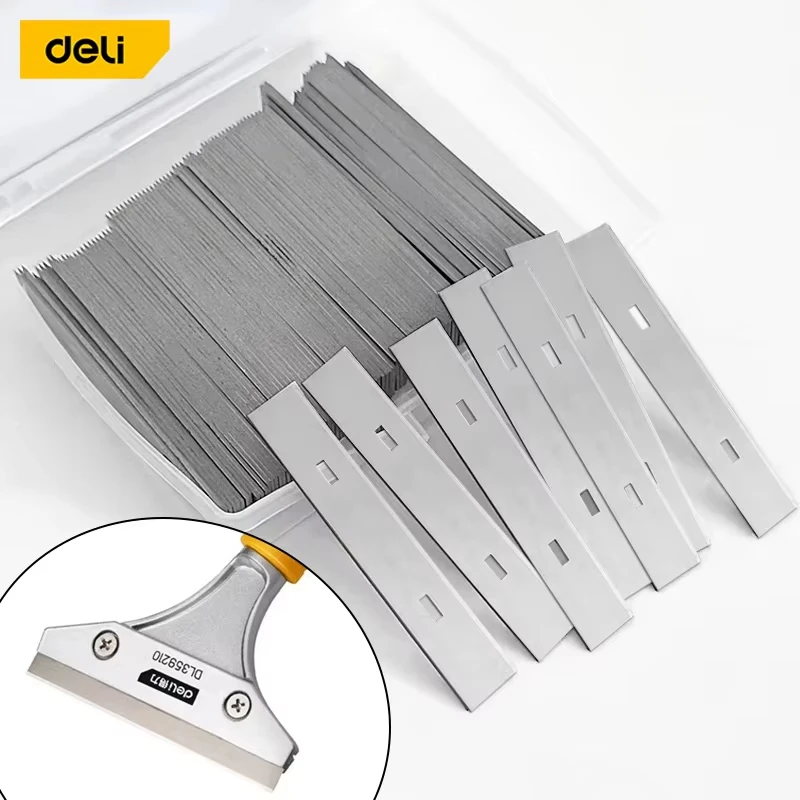 100/50/20/10Pcs Floor Tile Shovel Scraper Blade Replacement Refined Remove Stains Silver 100*18mm Accessories Ceramic Cleaning 