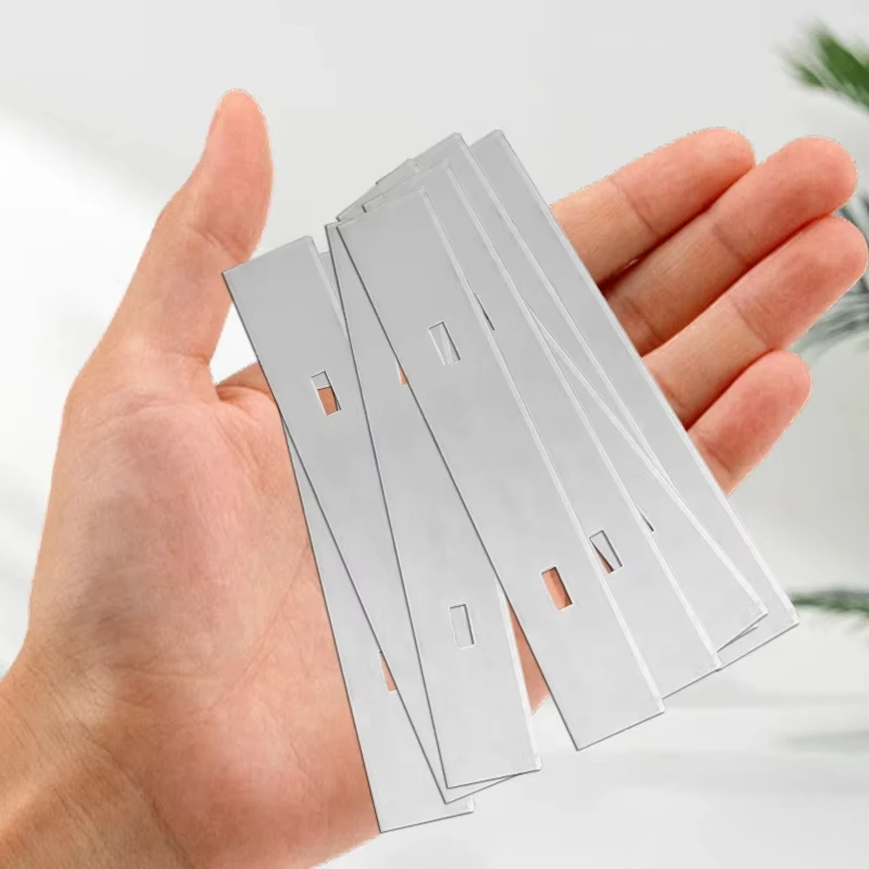 100/50/20/10Pcs Floor Tile Shovel Scraper Blade Replacement Refined Remove Stains Silver 100*18mm Accessories Ceramic Cleaning 
