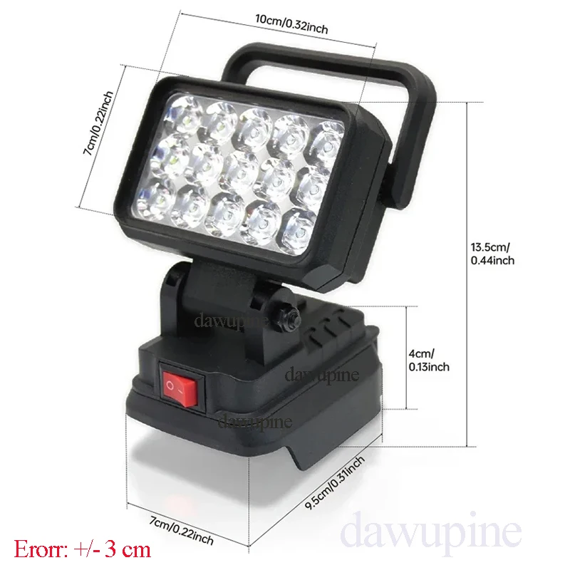 For Makita 18V Li-ion Battery Tool Accessories 15 Beads LED Working Light Lamp Flashlight Torch Spotlight Emergency Tool Light